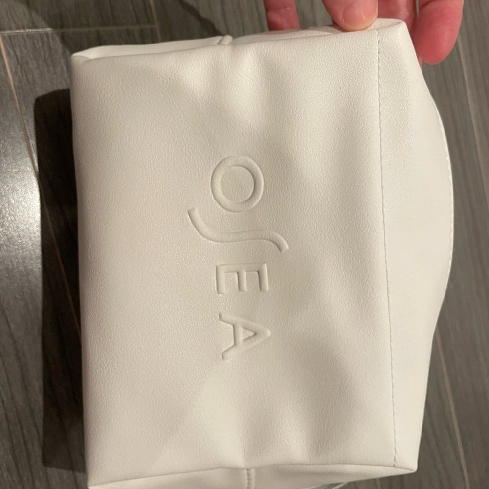 OSEA White Cosmetic Bag